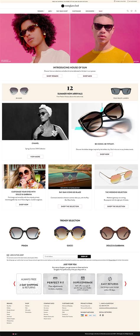 sunglasses hut website